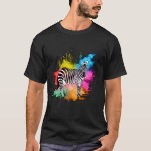 Zebra T-Shirt for Men In Africa Animal Wild Zoo Ho
