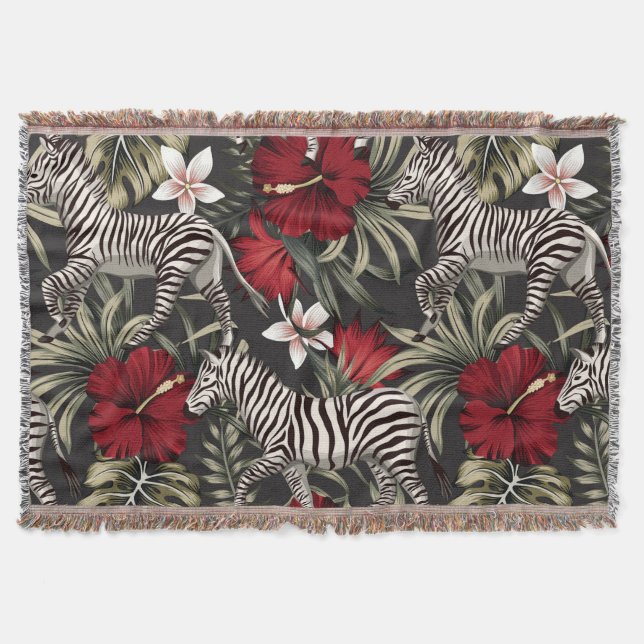 Zebra Throw Blanket (Front)