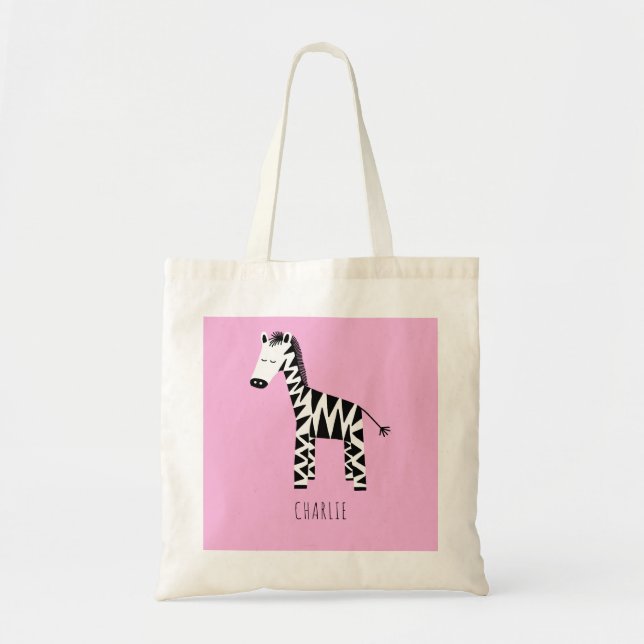 Zebra Tote Bag (Front)