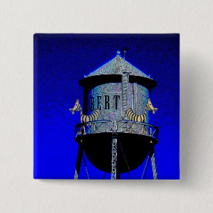 Zebra Tower 15 Cm Square Badge