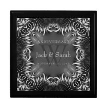 Zebra Tribal Lace Wedding Anniversary Gift Box