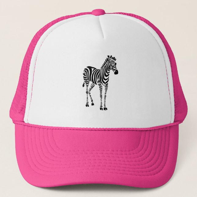 Zebra Trucker Hat (Front)