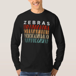 Zebra Vintage Retro Stripe T-Shirt