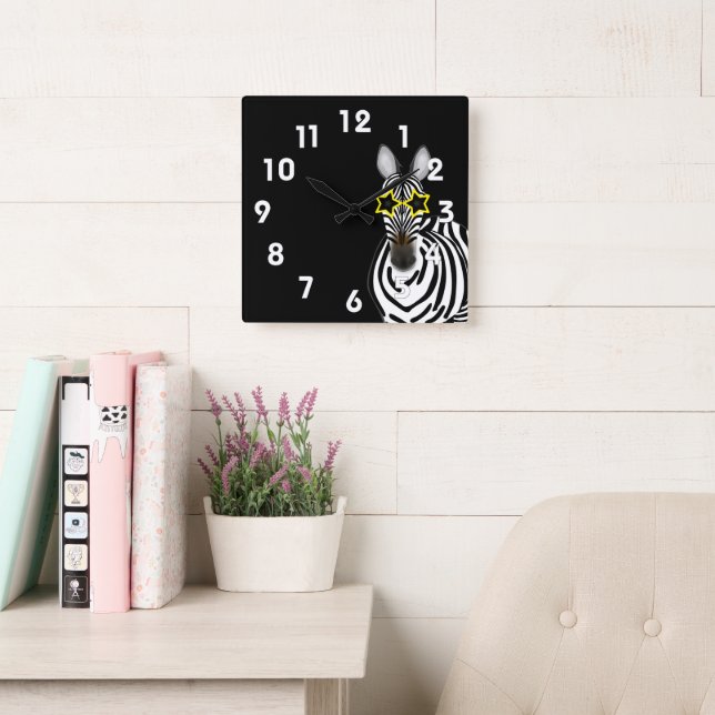 Zebra Wall Clock (Reading Room)