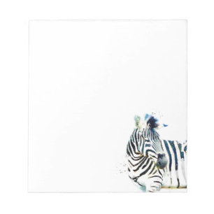 Zebra Watercolor Notepad