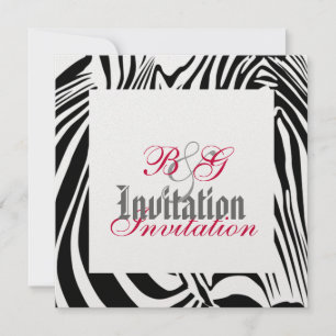 Zebra Wedding Invitation