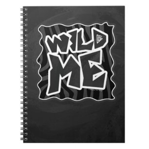Zebra Wild me Black and Grey Notebook