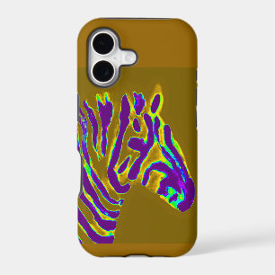 Zebra Wildlife Art Purple Striped