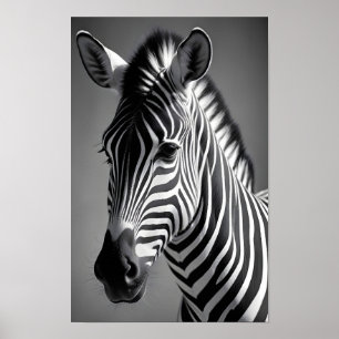 Zebra Wildlife Majestic Nature Life Art Wallpaper Poster