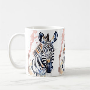Zebra Wildlife & Nature Water Colour Set Coffee Mug