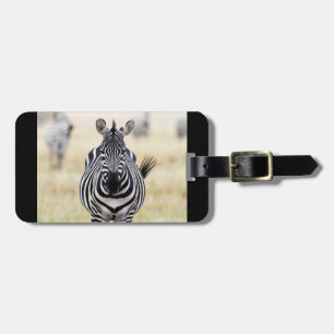 Zebra wildlife photography Africa Safari animal Luggage Tag