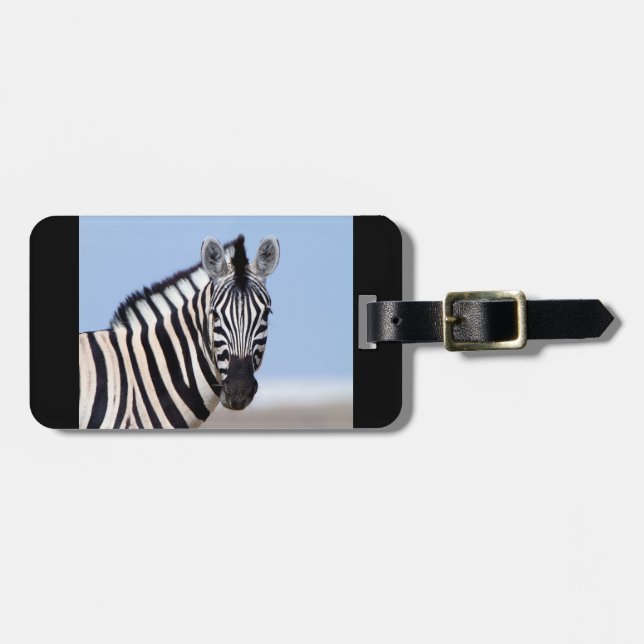 Zebra wildlife photography Africa Safari animal Luggage Tag (Front Horizontal)