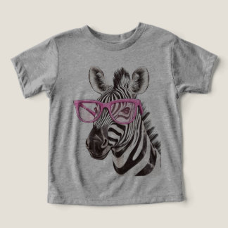 Zebra with Pink Glasses