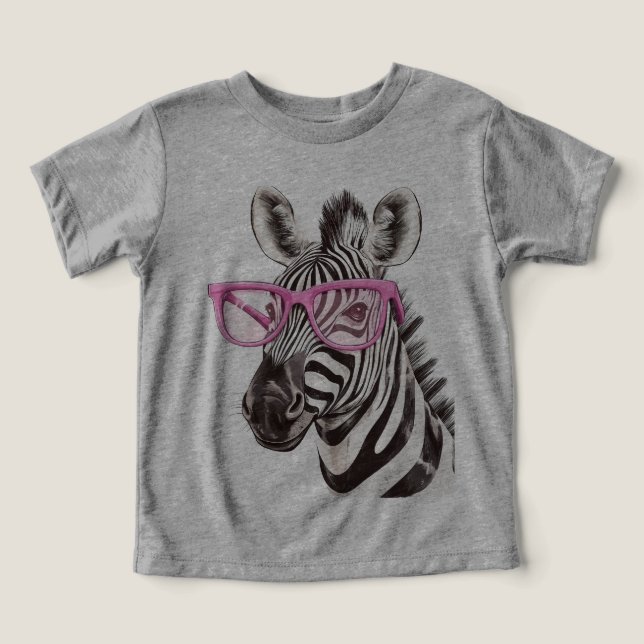 Zebra with Pink Glasses  (Design Front)