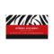 Zebra with Red Business Cards