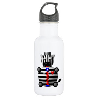 Zebra with Zipper 532 Ml Water Bottle