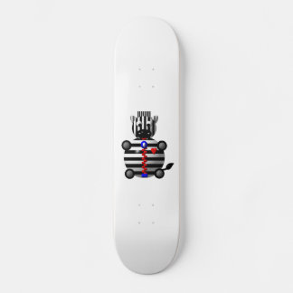 Zebra with Zipper Skateboard