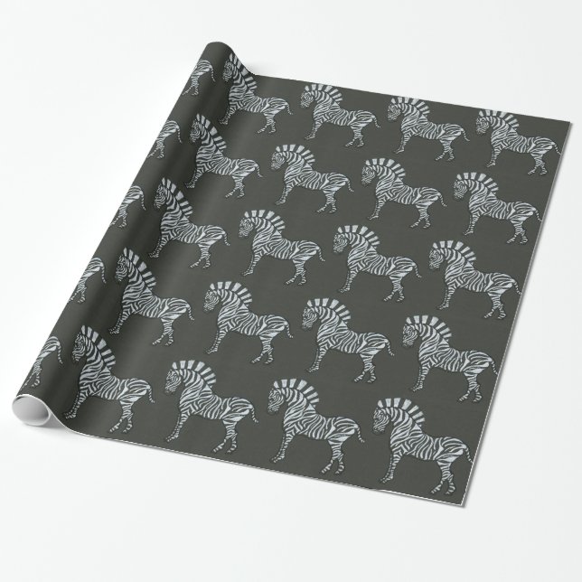 Zebra Wrapping Paper (Unrolled)