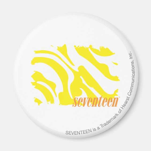 Zebra Yellow 2 Magnet (Front)