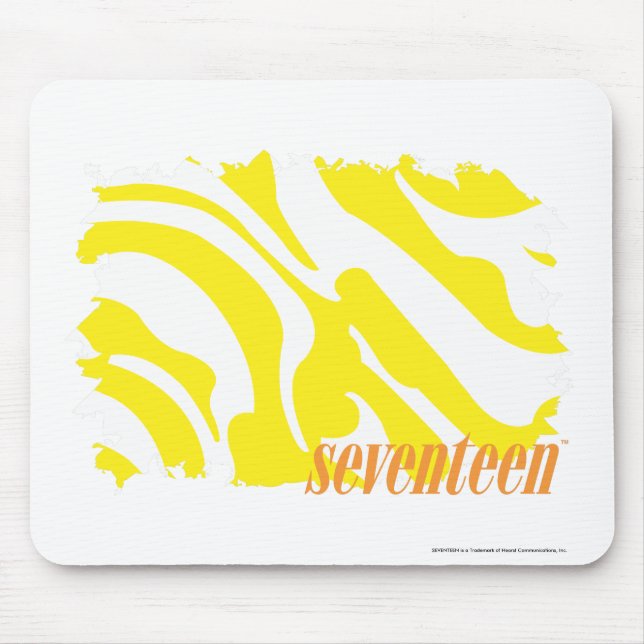 Zebra Yellow 2 Mouse Pad (Front)