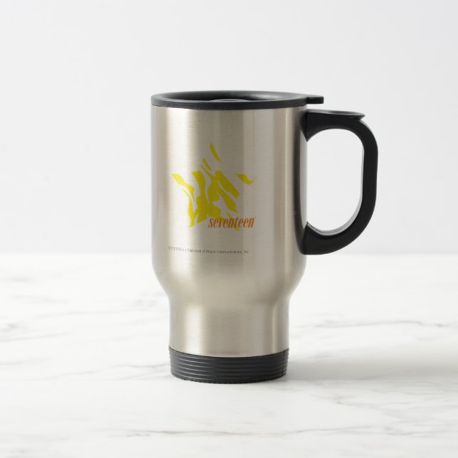 Zebra Yellow 3 Travel Mug (Right)