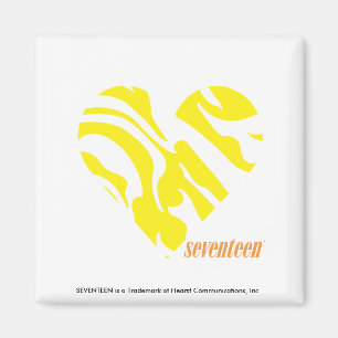 Zebra Yellow 4 Magnet