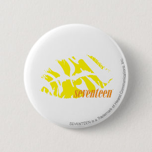 Zebra Yellow 6 Cm Round Badge
