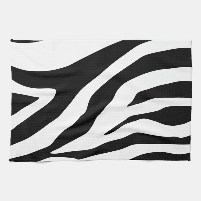 Zebra, Zebra Print, Zebra Pattern, Safari, Africa, Tea Towel (Horizontal)