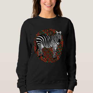 Zebra zoo stripes animal costume tropical wildern sweatshirt