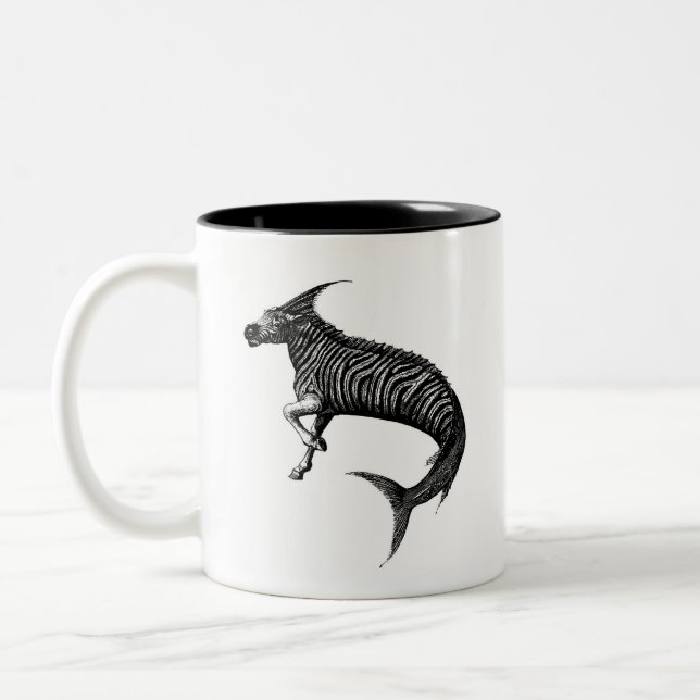 Zebrafish coffee mug weird and fun! (Left)