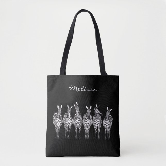 Zebras All-Over-Print Tote Bag (Front)