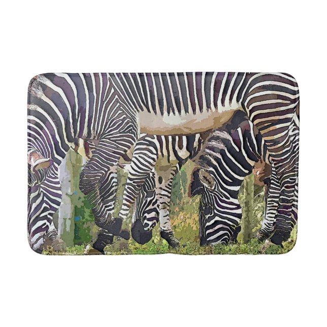 ZEBRAS BATH MAT (Front)