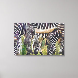 ZEBRAS CANVAS PRINT