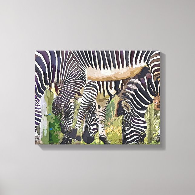 ZEBRAS CANVAS PRINT (Front)