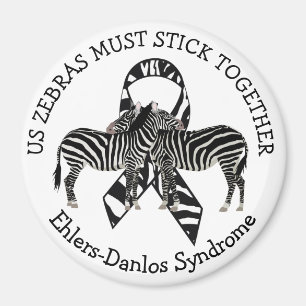Zebras EDS Ehlers-Danlos syndrome Magnet