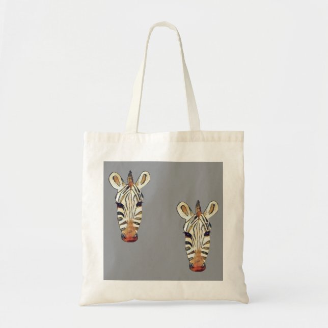 Zebra's Head Tote Bag (Front)