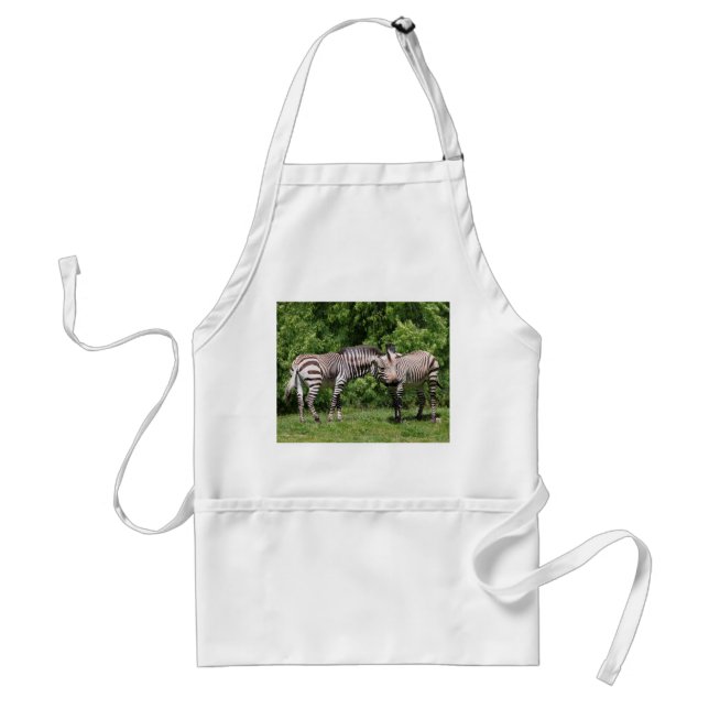 Zebras in Love Apron (Front)