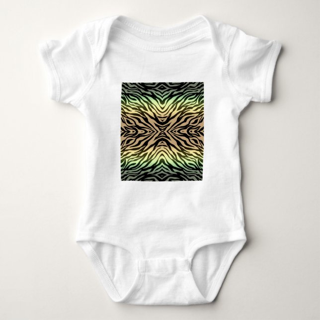 Zebras in the Forest Baby Bodysuit (Front)