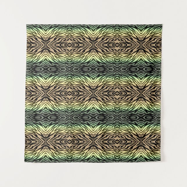 Zebras in the Forest Tapestry (Front)