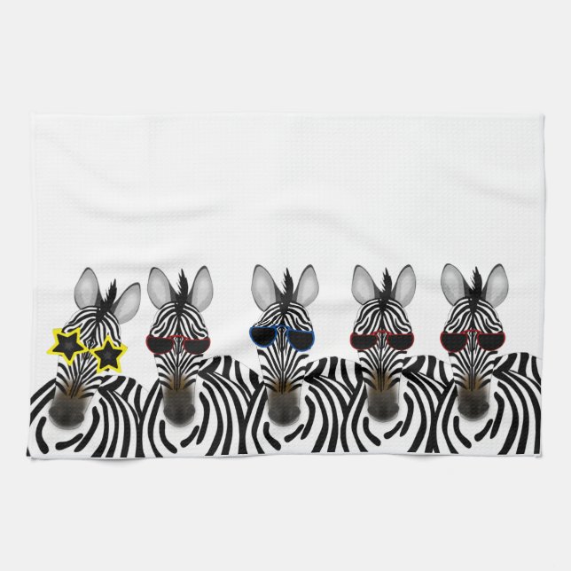 Zebras Kitchen Towels (Horizontal)
