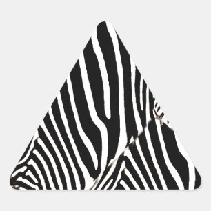 Zebras love_ triangle sticker