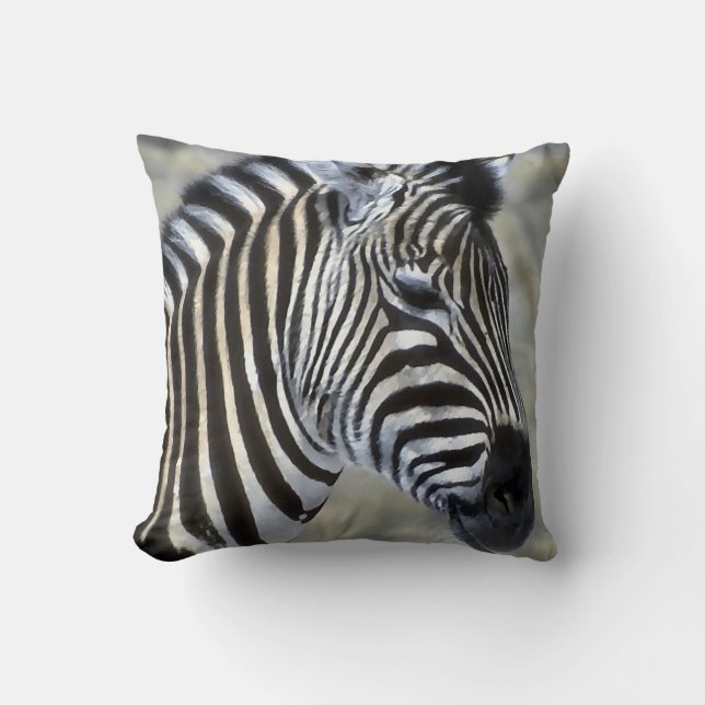 Zebras Lovers Art Cushion (Front)