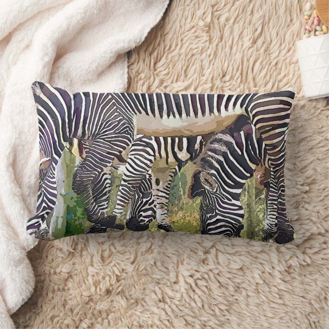 ZEBRAS LUMBAR CUSHION (Blanket)