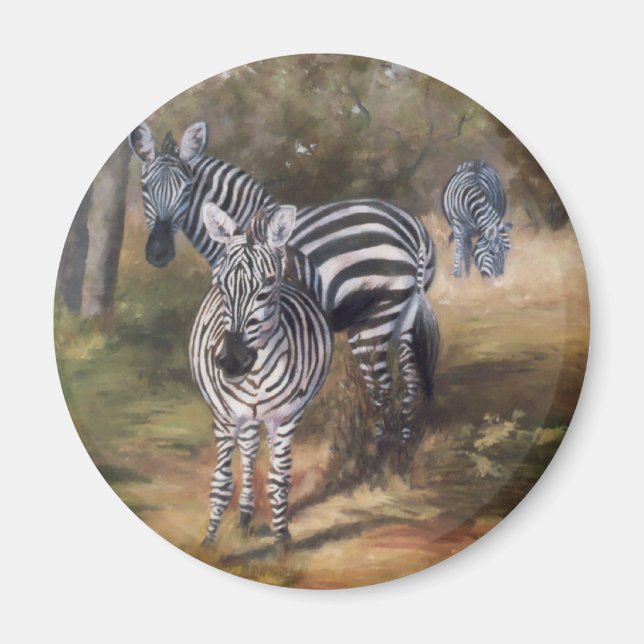 Zebras Magnet (Front)