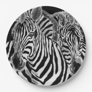 Zebras Paper Plate