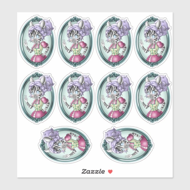 Zebras Sticker (Sheet)