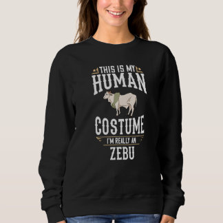 Zebu Cow Brahman Bull Cattle Mini Sweatshirt