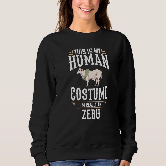 Zebu Cow Brahman Bull Cattle Mini Sweatshirt (Front)