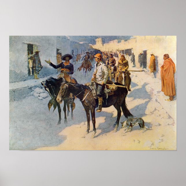 Zebulon Pike Entering Santa Fe Poster (Front)