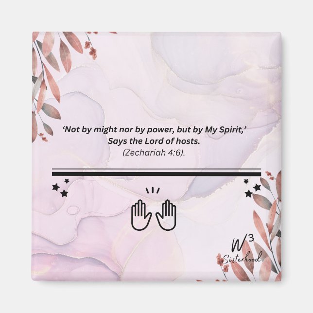 Zech 4:6 magnet (Front)